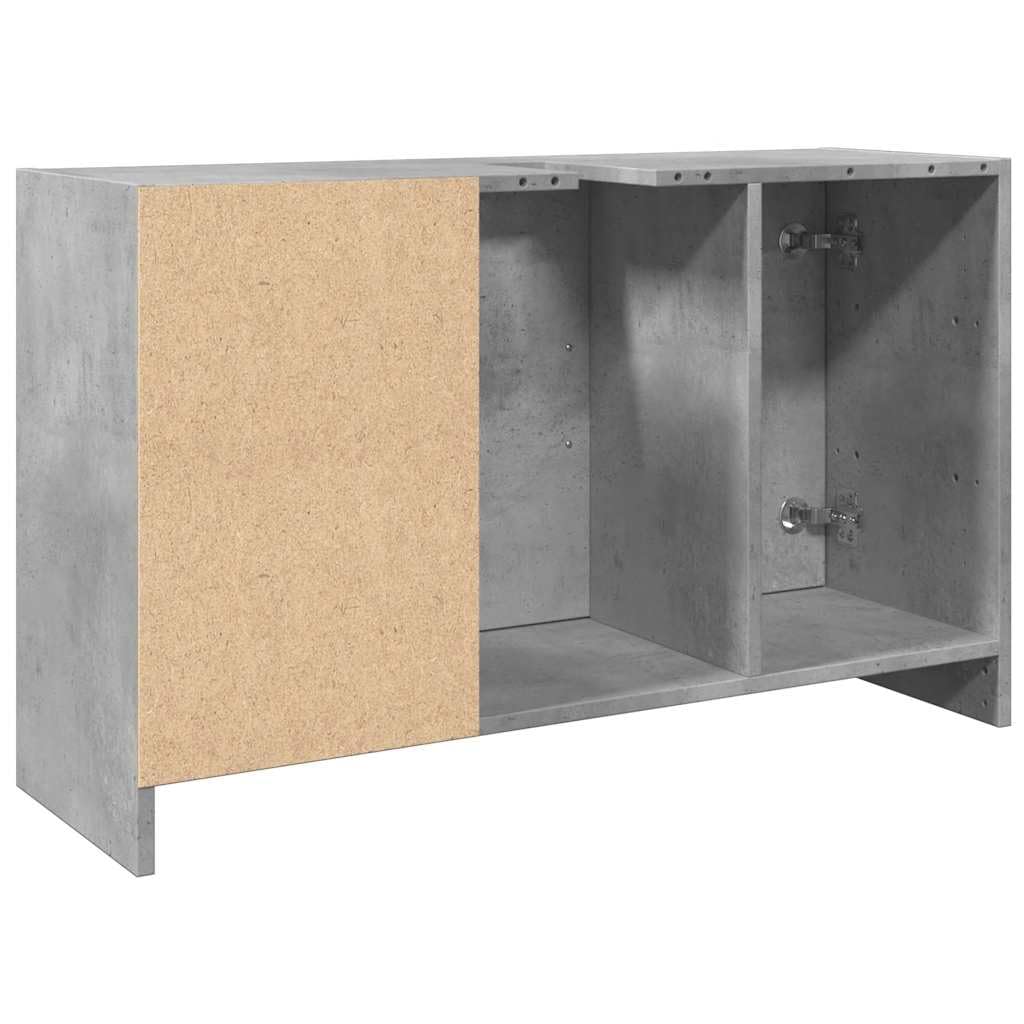vidaXL Szafka pod umywalkę, szarość betonu, 90x29x55 cm