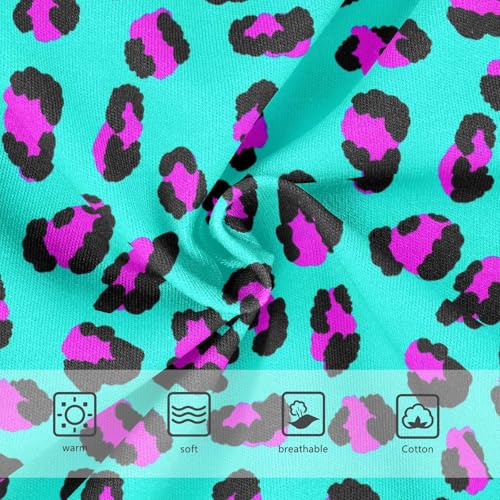 Joisal Artistic Girls Underwear Toddler 2t Cotton Panties for Girl Leopard Print Teal Underpants Briefs3