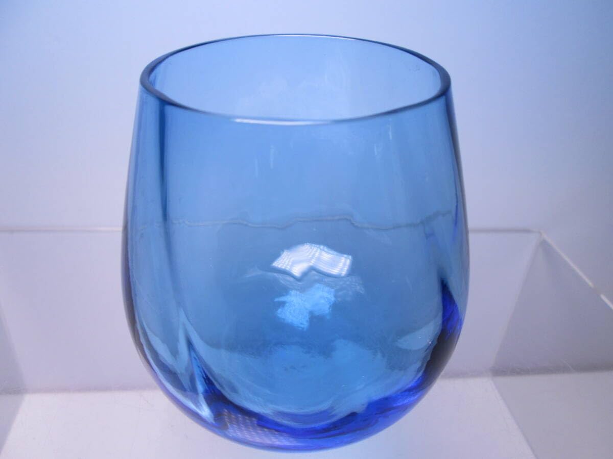 Amazon | KITAICHI GLASS 北一硝子 ブルーワインレッド揺れる工芸