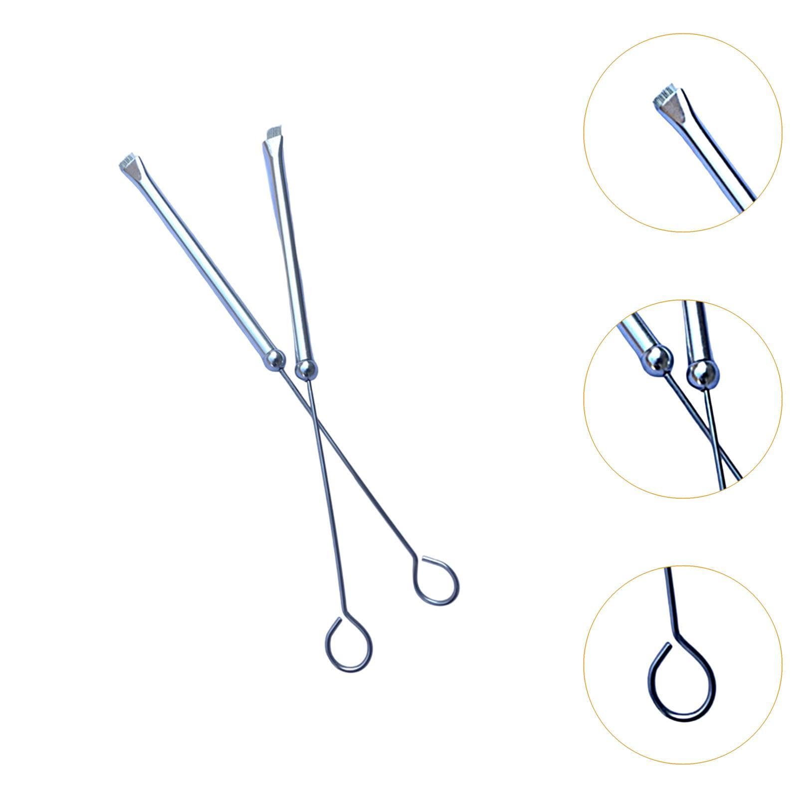 Wmqbjta 1 Pair Drum Brushes for Percussion Use with Comfortable Handles for All Ages, Silver