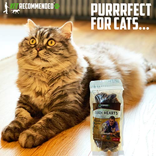 Vet Recommended Premium Whole Chicken Hearts For Dogs And Cats (5Oz Bag), Freeze Dried Natural Dog Treats thumb #4