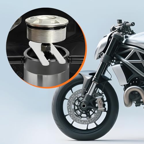 Image of RASTP Universal Motorcycle Fork Service Tool Kit, Fork Oil Level Tool, Fork Spring Compressor and Damper Rod Bleed Tool for Most Upside Down Motorcycle
