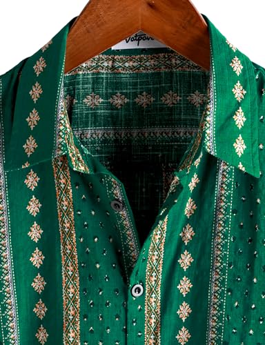 Image of VATPAVE Mens Casual Hawaiian Floral Shirts Short Sleeve Button Down Tropical Shirts Beach Summer Shirts