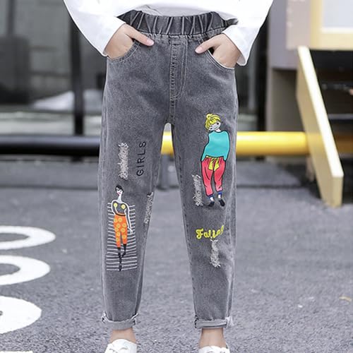 Spring and Autumn New Girls Jeans Fashion Casual Pants Big Small and Medium Sized Girls Girl Baby Sequins4