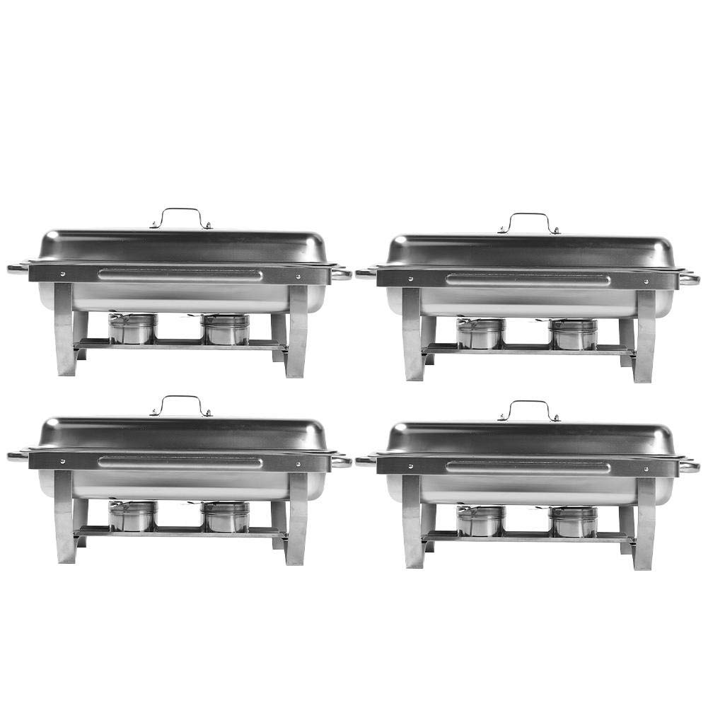 Buy Chafing Dishes, Chafing Set Four Pack, Economy 9 L Stainless Steel Chafing Dish Set Buffet