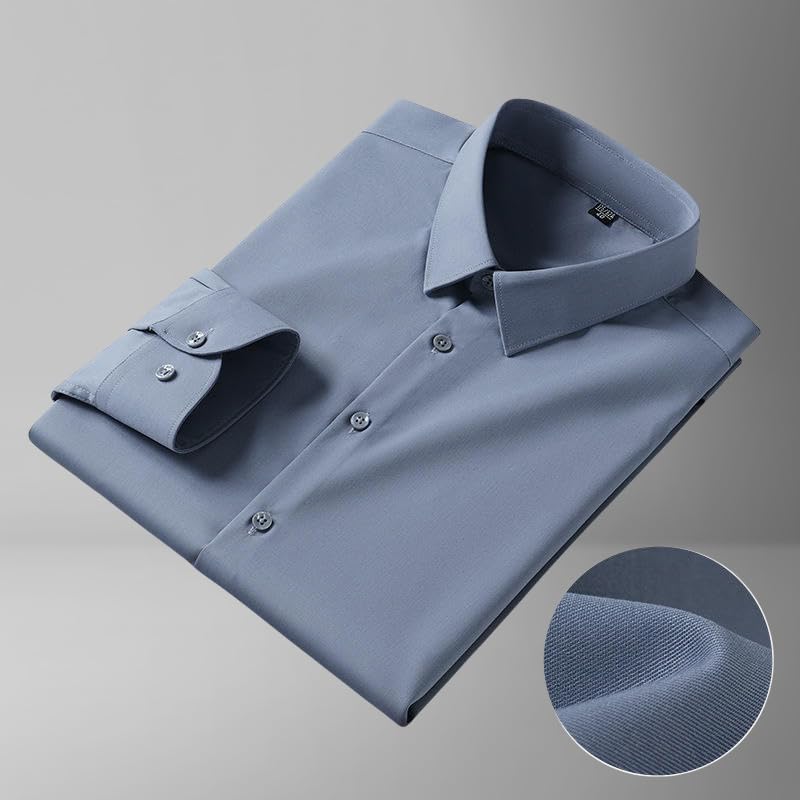 Camisa de negocios entallada que evita el exceso de calor en la oficina 7