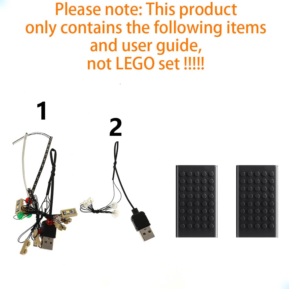 GEAMENT Kit de Luces LED Compatible con Lego Refugio Alpino (Alpine Lodge) - Conjunto de luz por Icons 10325 (Juego Modelo no Incluido)