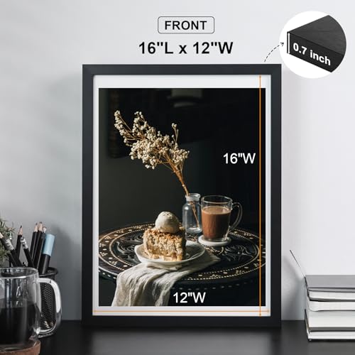 Image of HOUSE DAY 3 Pack 12x16 Poster Frame Wood and HD Plexiglass Black for Wall