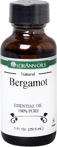 Miniatura 1 de LorAnn Aceite de bergamota (100% puro grado alimenticio), botella de 1 onza