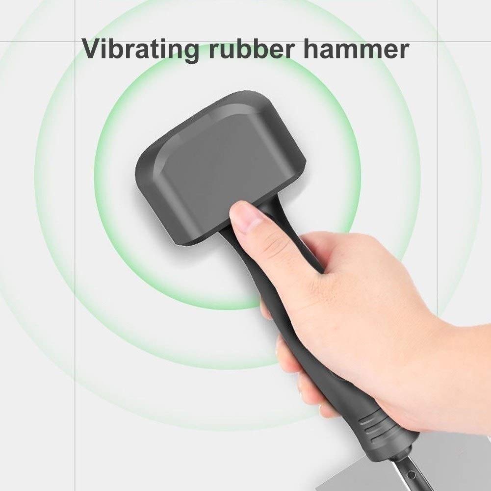 Máquina eléctrica para Azulejos, Herramienta vibratoria para Azulejos, Paleta ultraflexible para Acabado de Yeso, Herramienta Manual para Acabado de Acero Inoxidable, con Mango de Agarre Suave, Azul