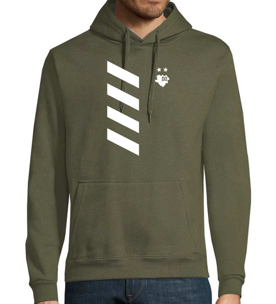 Dortmund kontur piłka nożna męska bluza z kapturem, wojsko, 4XL