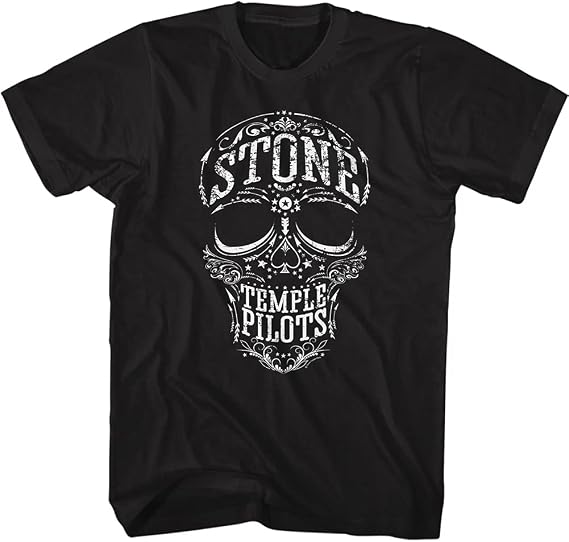 American Classics Stone Temple Pilots Skull Vintage Style T Shirt Black