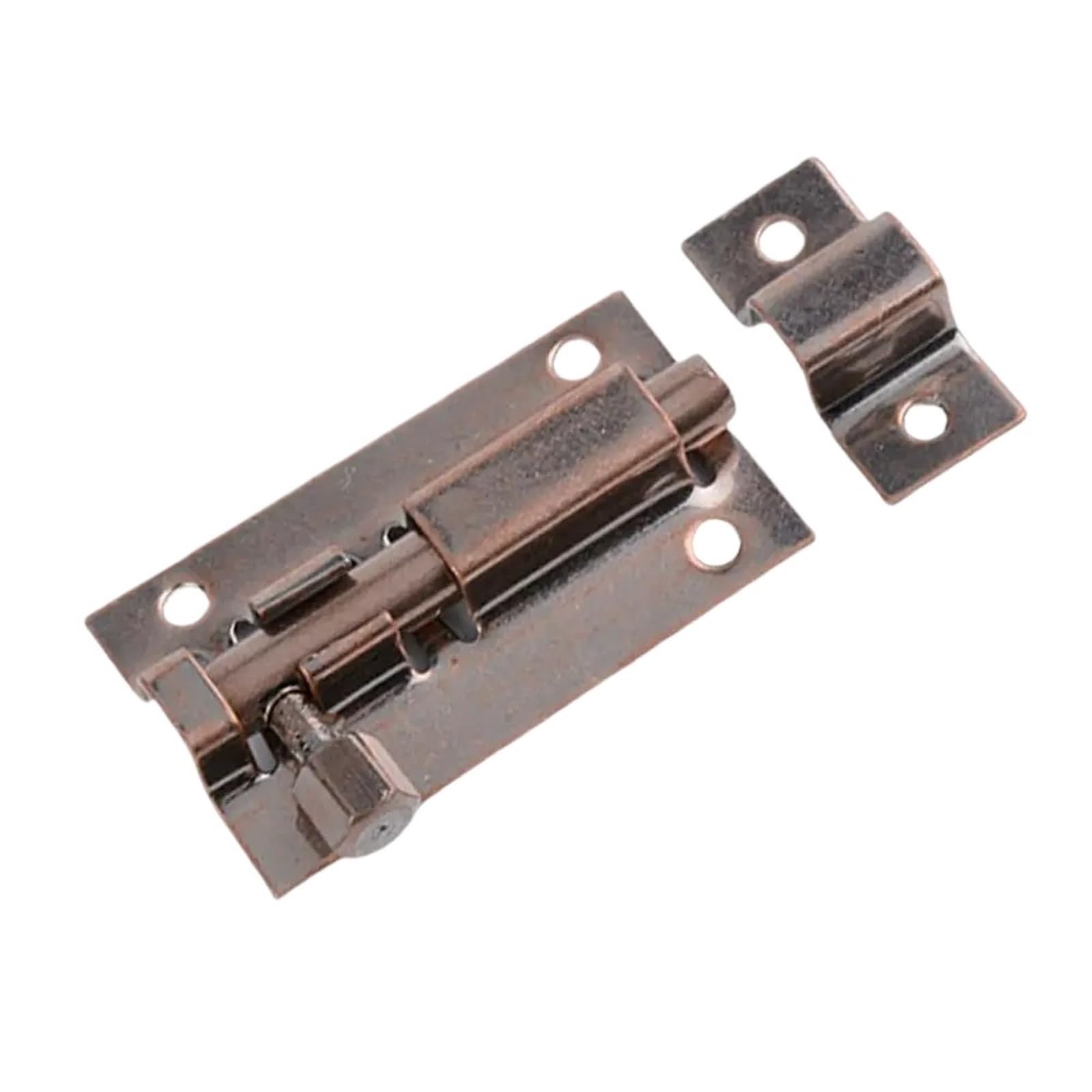 Gate Bolt Door Lock Bolts Stainless Steel Latch Slide with Screws for Bathroom Bedroom Shed Toilet Sliding Bolt(Red)