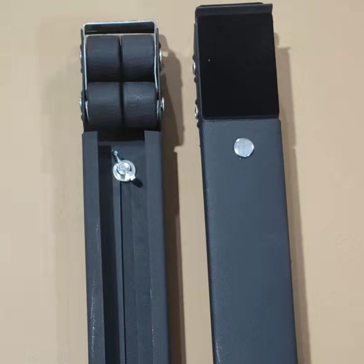 LALAFINA Base Móvil Para Electrodomésticos Ruedas Ajustables Para Refrigerador y Lavadora, Soporte Antideslizante De Acero Al Carbono Freno, Adecuado Para Muebles y Pedestales, Paquete De 2 Unidades