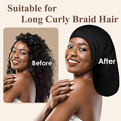 OLESILK-100-Silk-Dreadlock-Cap-Silk-Bonnet-for-Long-Hair-Braid-Bonnet-for-Sleeping-Extra-Large-Bonnet-for-WomenMen-Loc-Cap-Hair-Cover