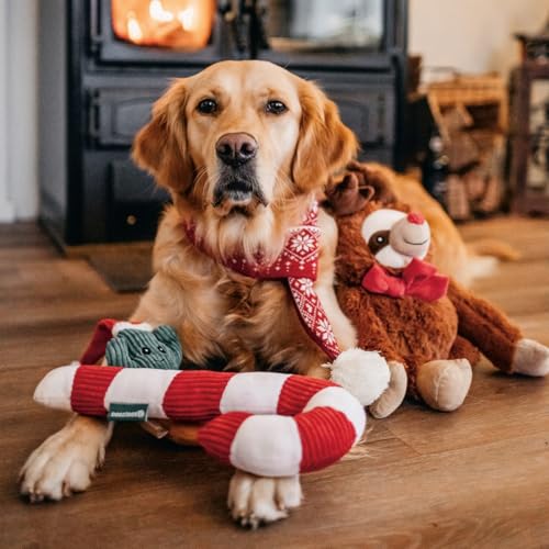 Beeztees Weihnachtsspielzeug I Zuckerstangen Plüschtier I Xmas/Weihnachten I 50 cm