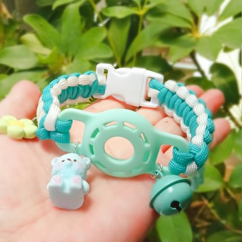 Decorative Pet Collar with AirTag Holder