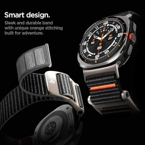 Image of Spigen DuraPro Flex Designed For Samsung Galaxy Watch Ultra Band 47mm Adjustable Solo Loop Band Strap (2024) - Black