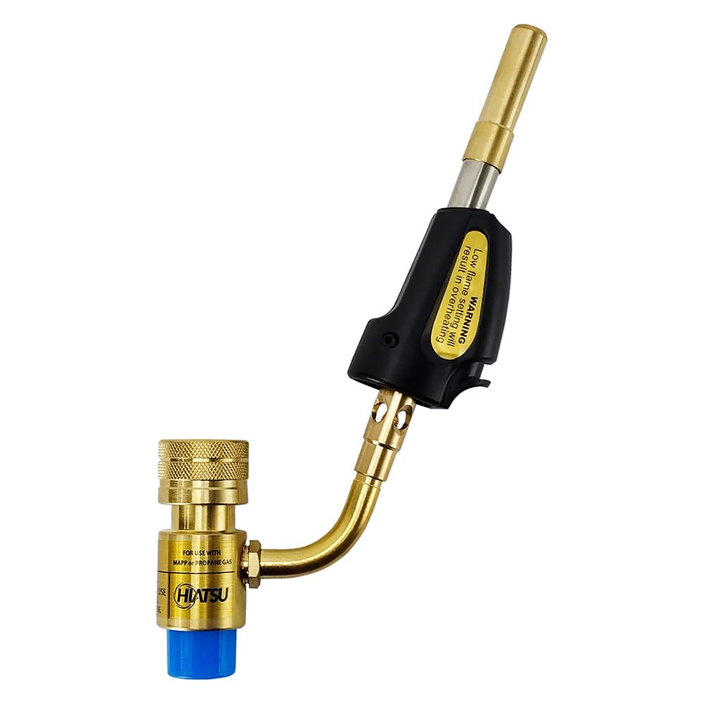 Portable Turbo Torch Kit - Durable Propane Torch with Adjustable Flame Control & Heavy-Duty Tips - Ideal Turbo Torch for HVAC & Refrigeration -