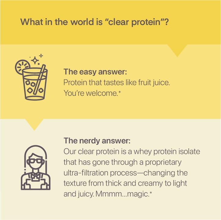 Oath Nutrition Clear Whey Isolate Protein Powder, Raspberry Lemonade, 20g Complete Protein per Serving, No Added Sugar, Grass-Fed, 18 Servings - Image 5