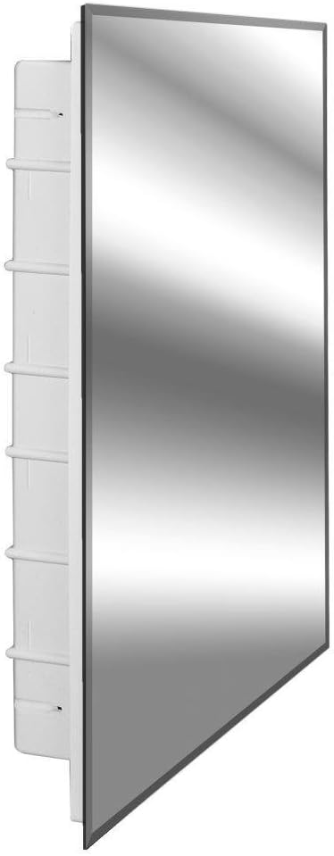 Zaca Spacecab Nunki Recessed Beveled Edge Medicine Cabinet, 16" W x 26" L