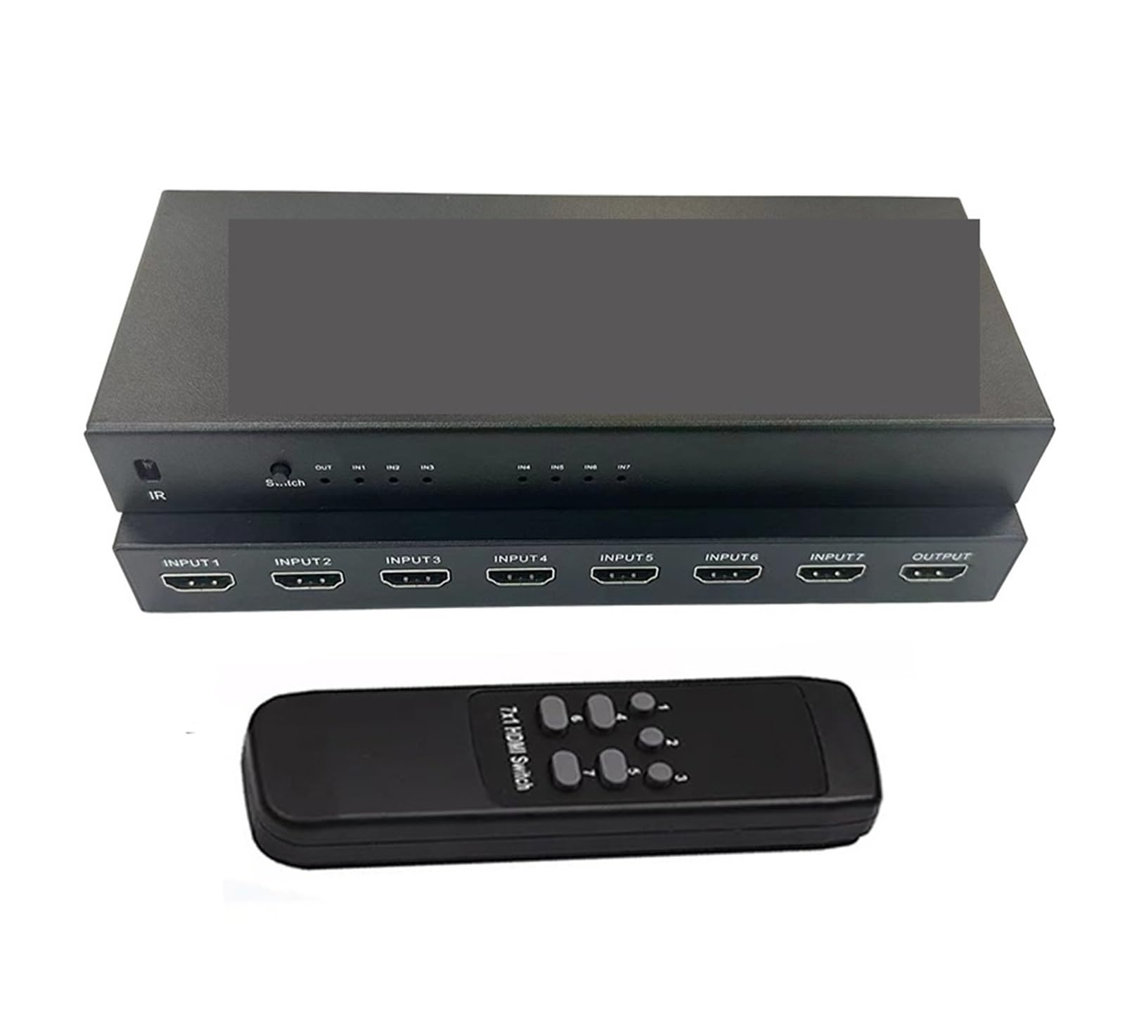 Przełącznik wideo, Przełącznik HMI 4K 60HZ 7x1 4x1 3x1 2.0 Konwerter wideo Aud dla PS4 DVD PC na telewizor HDTV Monitor lub or dla biur domowych, centrów danych(7X1)