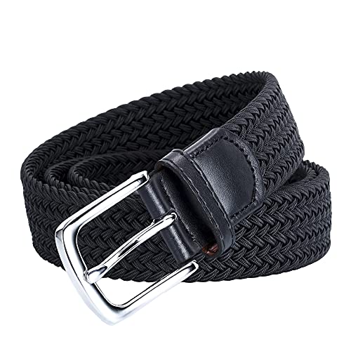 Image of AGEA Elastic Stretch Woven Braided Waist Belt for Men and Women