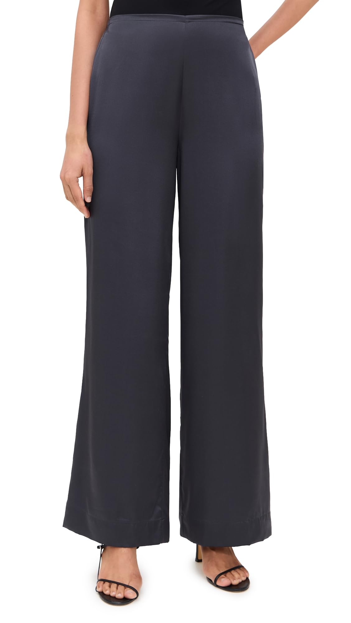 STAUD Womens Stroll Silk Pants