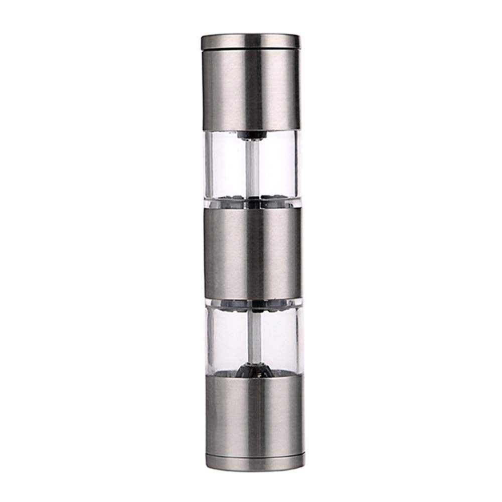 RWRAPS Macina Sale e Pepe in Acciaio Inossidabile - Set macina Sale e Pepe 2 in 1 - Regolazione Manuale Grossolana e fine - Spezie da Cucina