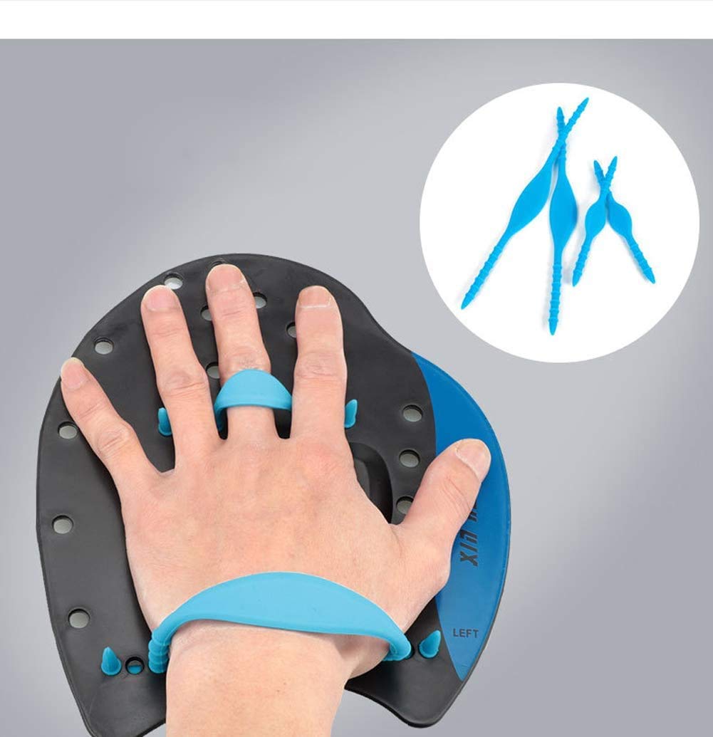 Unisex Schwimm-Handpaddel-Handschuhe, Schwimm-Training-Paddel mit verstellbaren Riemen, Wasserbeständigkeit, Aqua Fit, Workout-Fitness-Ausrüstung, für Damen, Herren, Teenager, Kinder (M)