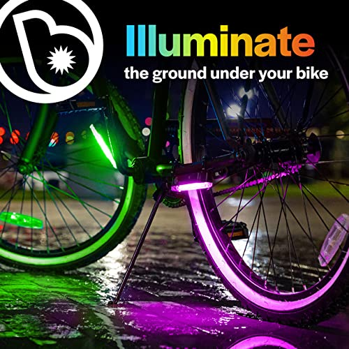 image for Brightz GoBrightz LED Bike Frame Light, Green - Cool Underglow Bike Li