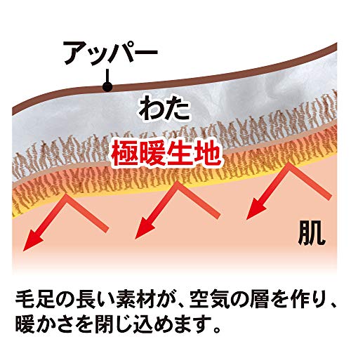 アルファックス スリッパ 極暖 足が包まれるスリッパ の商品画像 3