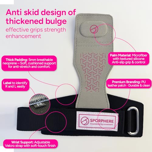 Premium Crossfit Grips for Women – Anti-Slip Lifting Grips & Wrist Straps for Weightlifting, Workout, Deadlift, Pull-Ups, Barbell, Easy-to-Clean, Odor Free, Size Small & Medium - Image 4