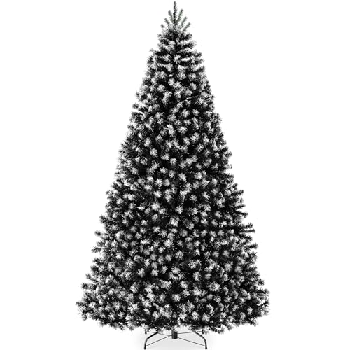 Best Choice Products Artificial Frosted Christmas Tree, 6ft Premium...