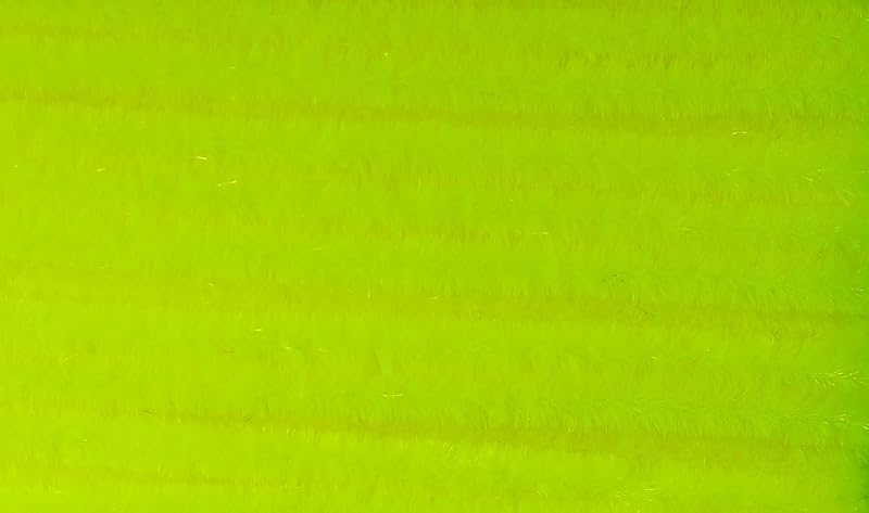 Hareline Ultra Chenille padrão para confecção de moscas, Fluorescent Yellow