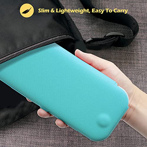 Image of ProCase Flip Cover for Nintendo Switch Lite with 2 Pack Tempered Glass Screen Protectors, Slim Protective Case with Magnetically Detachable Front Cover for Nintendo Switch Lite 2019 -Turquoise.