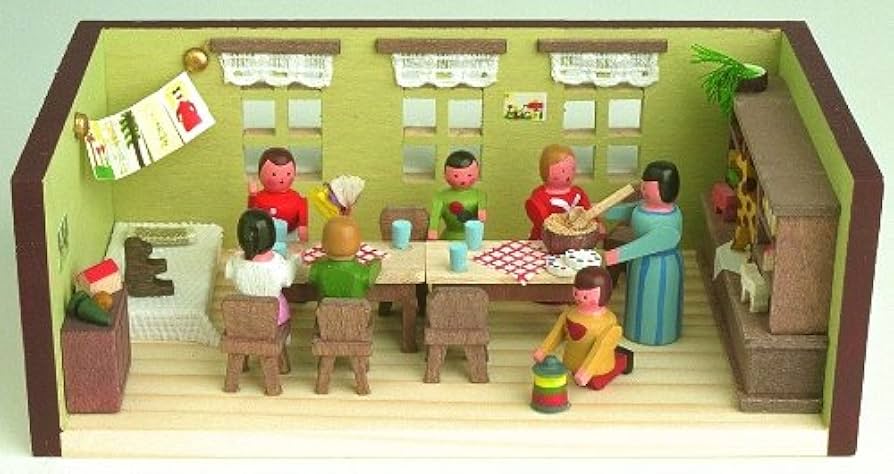 Amazon.co.jp: ミニチュア小さい部屋の幼稚園新しいミニチュア