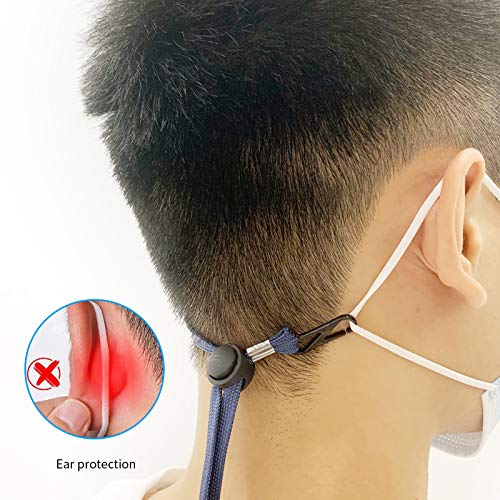 Verstelbare koord, 10 stuks - nekkoord, maskerbanden, maskerband, mondbescherming, nekkoord voor gezichtsbescherming en veiligheidsbril, om langdurig te dragen - Image 6