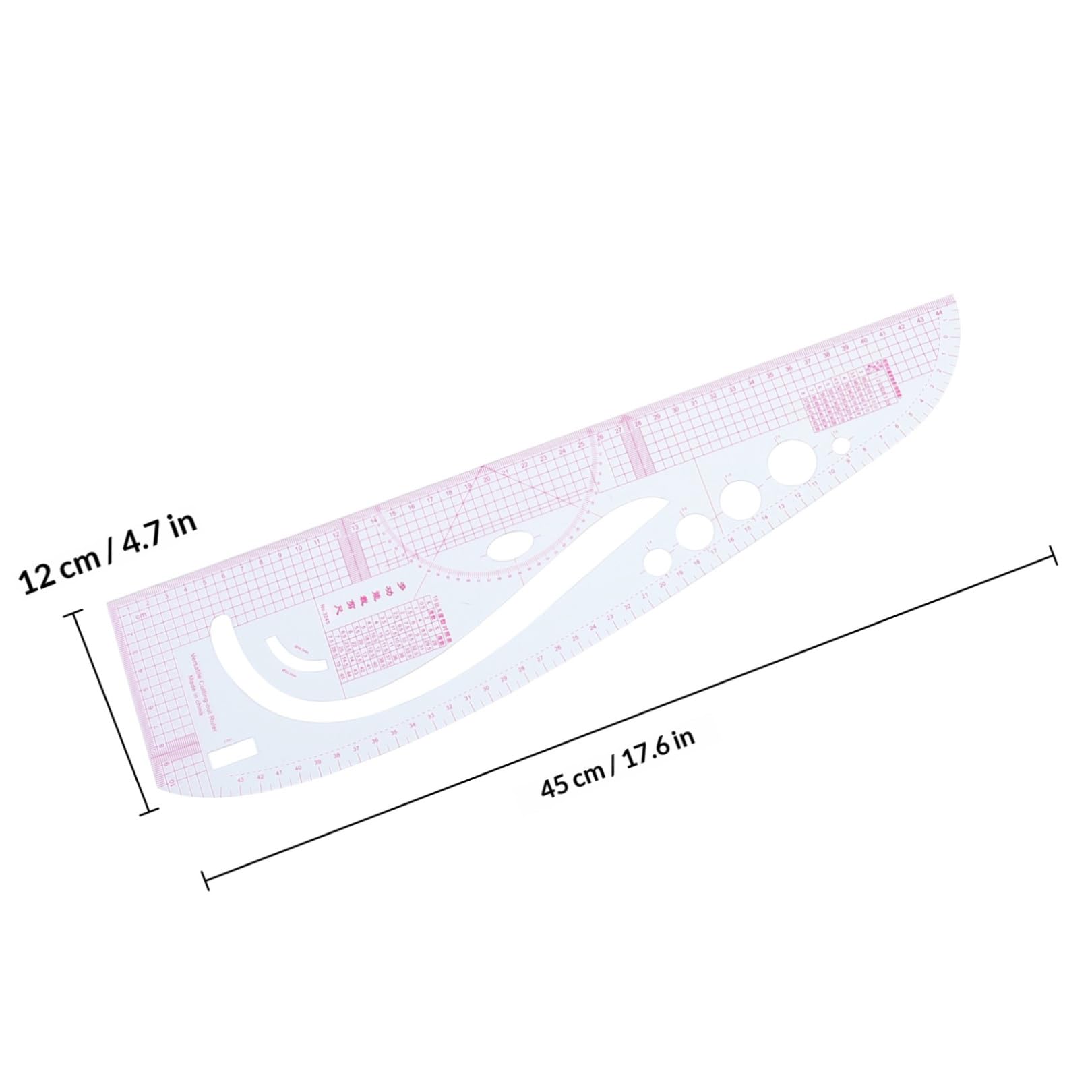 MAGICLULU Herramientas De Corte Regla Para Pruebas De Ropa Regla Para Hacer Placas De Traje Para Cortar Usar Patchwork Diy o Patronaje De Costura