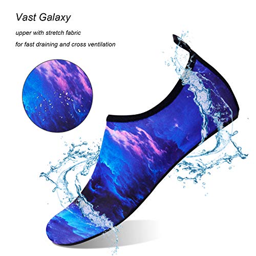 Image of WateLves Water Shoes for Womens Mens Barefoot Quick-Dry Aqua Socks for Beach Swim Surf Yoga Exercise New Translucent Color Soles