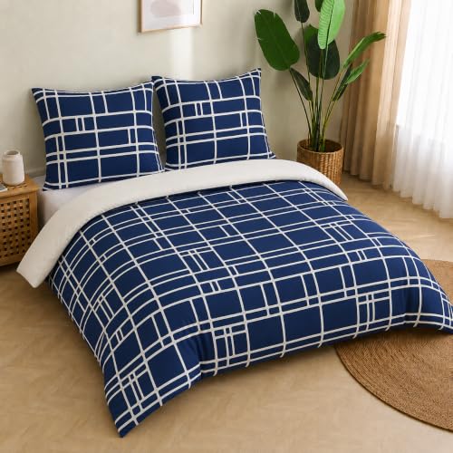 Pamposh Bettwäsche 200x200 cm Set – 3-teilig Mikrofaser Bettbezug Set mit 1 Bettbezug 200x200 cm & 2 Kissenbezügen 80x80 cm… – Ansicht 1