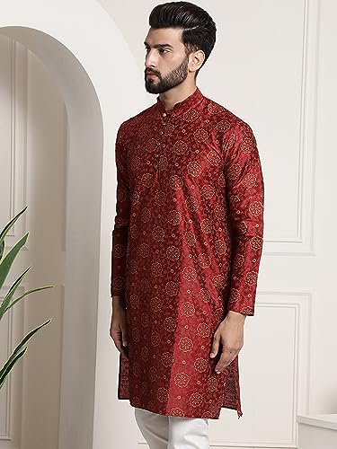 Sojanya Herren Kurta Aus Baumwolle-Leinen - Bequem & Stylisch Für Festliche Anlässe