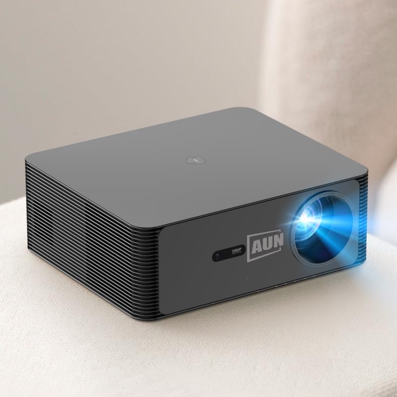 Image of 25000 Lumens, Auto Focus, HDMI ARC, AUN MovieTime Pro Projector for Home 4K Ultra HD Support, 5G WiFi 6, Android, BT, YouTube Netflix PrimeVideo Hotstar 15W Speaker 1080p Native Resolution
