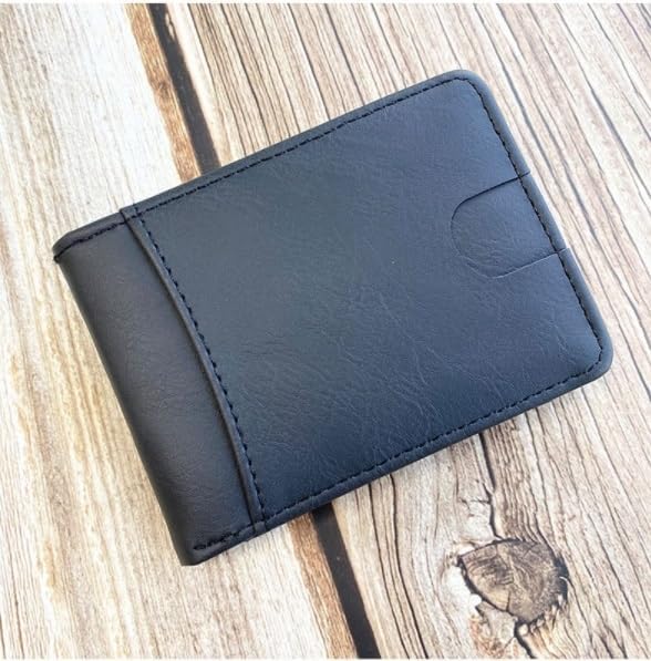 VIDI Men's Retro Wallet Multi-card Slot PU Short