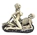 Bellaa 24016 Skeleton Statues Couple Enraptured in Love Skull 11cm