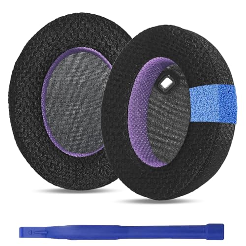 Image of WH-1000XM4 Replacement Earpads, Upgraded Mesh Fabric Ear Pads for Sony WH-1000XM4 Headphone, Comfort Material & Unique Inner & Outer Layer, Black & Purple Special Edition