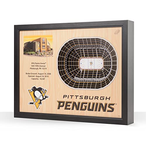 YouTheFan NHL Pittsburgh Penguins 25-Layer StadiumViews 3D Wall Art - PPG Paints Arena