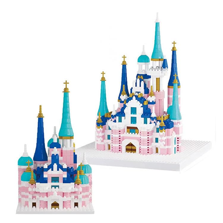 Image of Kawaii Kart | Architecture Cartoon Fantasy Castle Building Brick Toys with Interlocking Building Blocks 1300+ Pieces | STEM Toy Educational Collectible Brick Toy for Kids