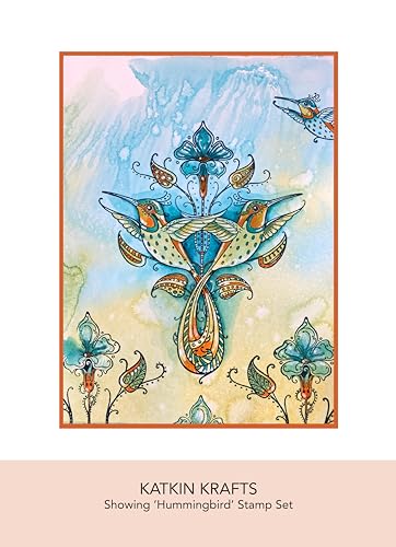 KatKin Krafts Clear Stamp Set-Hummingbird, 6 x 8 ins, Transparent - Image 3
