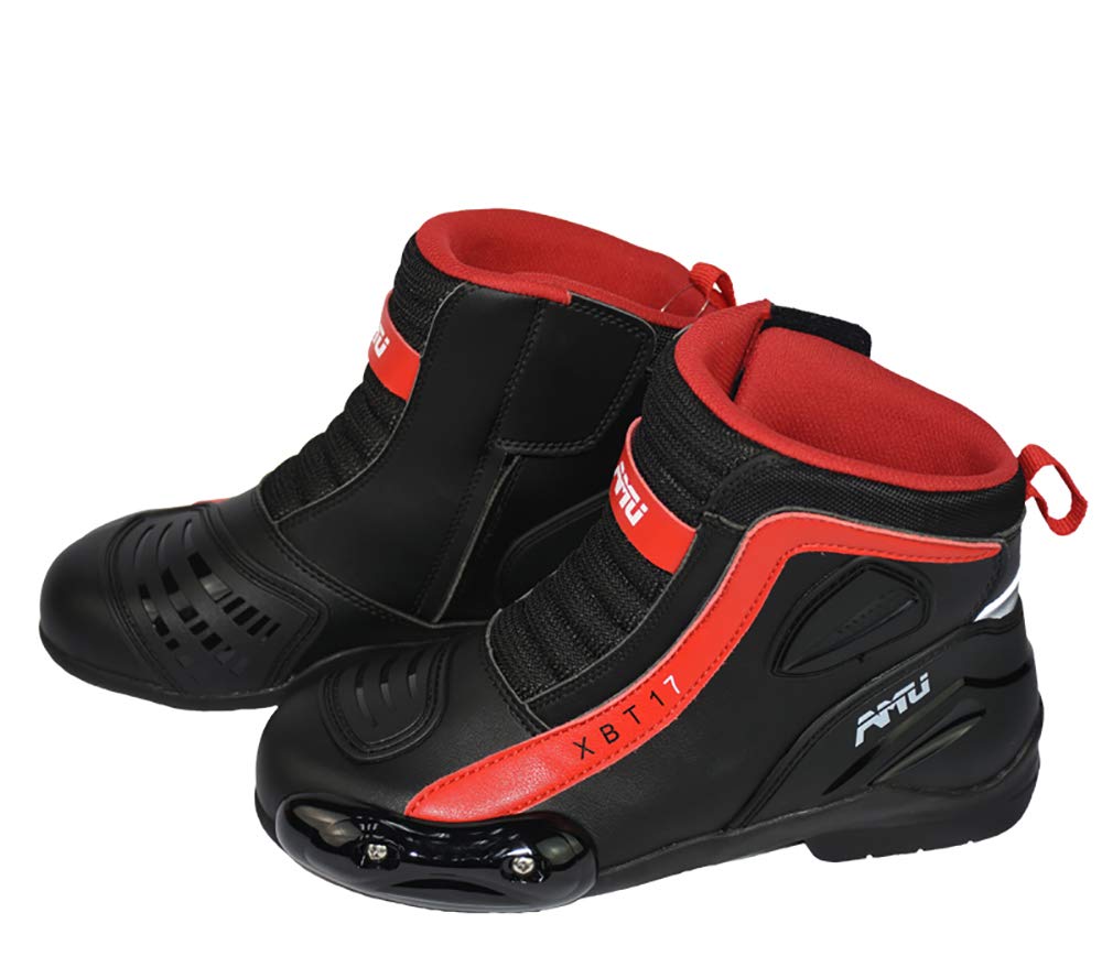Amazon.co.jp: AMU Motorcycle Boots, Men's, Genuine Leather